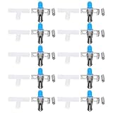 HIAKDOFT 10 Sätze Teiliges Kaninchen Trinkbrunnen aus Robustem Metall Langlebig und Leicht zu Reinigen Einfache Installation für Automatisches Wasser als Praktische Nagertränke für Hasen