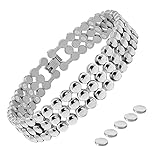 JEROOT 3X Stärke Magnetarmband für Damen,Magnetische Armband Magnetfeldtherapie Handgelenk Schmerzlinderung Anschwelle Gesundheit Magnetarmband mit