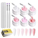 Builder Gel for Gel Nails 6 Farben Nails UV Set Aufbaugel für Gelnägel