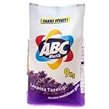 ABC Waschpulver Lavendelduft 9 kg – zuverlässige Reinigung bei 30–60 °C für weiße & bunte Textilien