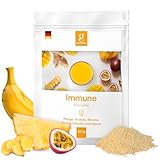 GREENORA Smoothie Bowl Fruchtpulver Gefriergetrocknete Vegan. Mango Ananas Banane Passionsfrucht Ingwer Trockenobst Ohne Zucker Getrocknete 300 g