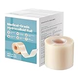 Hydrokolloid Pflaster Rolle Für Die Wundversorgung - 5m X 5cm Hydrokolloid Verbände Blasenpflaster Wundpflaster Selbstklebender - Flexibel Und Wasserfest, Auf Maß Zuschneidbar