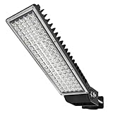 SUFUYA 100W LED Strahler Außen, 14000LM LED Flutlicht 6500K Kaltweiß Straßenlaterne Superhell Mastaufsatzleuchte IP67 Wasserdicht Scheinwerfer Aussen für Garten, Parkplatzbeleuchtung, Schwarz