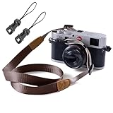 Eorefo Kameragurt Vintage Kamera Schultergurt HalsTragegurt für DSLR Kamera.(Braun)