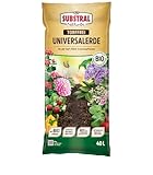 Substral Naturen Universalerde Bio & torffrei 40l, für Zimmer-, Balkon und Kübelpflanzen, in Beeten und Rabatten