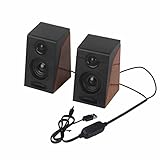 Ouitble Paird 3-Zoll-Computerlautsprecher mit starkem Bass, HiFi-Sound, Computer-Subwoofer mit dynamischer Niederfrequenz-Booster-Verbesserungstechnologie für den Audioausgang von