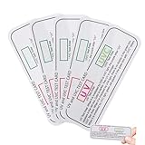 iplusmile 5 Stück Testkarten Uv-indikatorstreifen für Innenbereich Uv-licht Prüfstreifen Tragbar Leicht zur Schnellen Geräteüberprüfung Farbwechsel Weiß zu Lila Grün