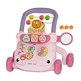 Rollator für Babys mit Rädern, Rollator mit Sitz, Lauflernhilfe für Lernaktivitäten, multifunktionale Lauflernhilfe für Babys, Lauflernhilfe für Kleinkinder