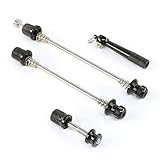Point Unisex Schnellspanner Schnellspann-achsen-set - Mit Schnellspannhebel, Schwarz, 180mm 145mm And 60mm EU