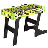 WOOMAX 85430 CB Games Kickertisch für Kinder, zusammenklappbar, grün