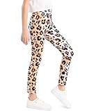 Charmi Mädchen Leggings Sporthosen Gymnastik Bunte gelber Leopardenmuster 122-128 (Herstellergröße 130)