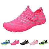 Generisch Badeschuhe Damen Herren Schwimmschuhe Wasserschuhe Leichtgewichts Barfußschuhe Schnell Trocknend Strandschuhe Aquaschuhe Slip On Barfußschuhe für Beach Pool