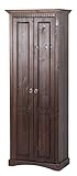 clever-moebel 2-TRG. Dielenschrank kolonial, Schrank Kleiderschrank, Flurschrank