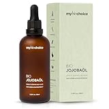 mybiochoice Bio Jojobaöl 100 ml – 100% natürlich, kaltgepresst, hexanfrei – Pflegeöl & Trägeröl für Gesicht, Haare, Haut & Nägel – Haaröl & Reinigungsöl