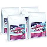 McFilter | Polster- und Teppichreinigungspulver | 4x 500 Gramm | geeignet für Teppiche, Polster und Teppichböden, sowie zur Polsterreinigung, gegen Schmutz und schlechten Geruch und Staub | 4 Stück