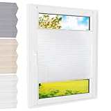 Plissee Klemmfix weiß 65x220 cm ohne Bohren Faltrollo Jalousie Rollo Plise Plisee Plisse