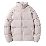 Generisch Herren Winterjacke Daunenjacke mit Kapuze Übergangsjacke Warm Sweatjacke Leichte Steppjacke Outdoor Daunenmantel für Herbst Winter Skijacke MäNner