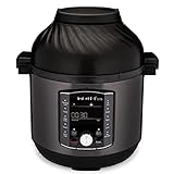 Instant Pot Pro Crisp 11-in-1-Elektro-Multikocher – Schnellkochtopf, Heißluftfritteuse, Slow Cooker, Dampfgarer, Grill, Dörrgerät und Sous-Vide-Maschine – Schwarzer Edelstahl,1500 W, 7.6 L,