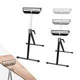 LZQ Rollenbock, 2er Set Höhenverstellbar Rollbock 68-108cm, klappbar Rollenständer, Klappbock Rollenauflage mit Antirutschfüßen, Stützbock Unterstellbock bis 60 kg