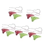 MILISTEN 10 Stück Loch Performer Geschenke Für Feuerinstrumente Lernlöcher Anfänger Liebhaber Anfänger Hals- Strohhalm Profi Ocarinas Halskette Wind Lanyard Musical Kinder