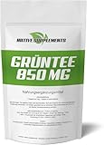 Grüntee Extrakt Kapseln Bioverfügbar und mit 850mg Grüntee pro Kapsel Grüner Tee Hochdosiert BESTE Preis-Leistung - Green Tea Capsules in Exclusiver Qualität (ZEHN Packungen)