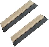 AERZETIX - C50039 - Satz von 2 - Fugengummi Rakel Fliesenspachtel - 300mm - Glättkelle Gummi - Holzgriff - Werkzeuge für Steingut