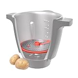 Wundermix - WunderPeeler® V2 Schäler-Aufsatz für Monsieur Cuisine Smart, Connect & Trend • Kartoffelschäler mit Kunststoff-Reibe • Schälen von Kartoffel, Karotte, Gemüse