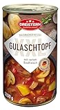 DREISTERN Gulaschsuppe 1200g I Mit Rindfleisch & Gemüse I XXL Herzhafter Eintopf in recyclebarer Konservendose I Lange Haltbarkeit dank natürlicher Konservierung I Hausmacher Qualität