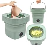 Tragbare 6.5 Liter Faltbare Mini Waschmaschine Waschautomat Reisewaschmaschine Miniwaschmaschine Camping Mobile Small Washing Machine Spezialwaschmaschine Für Intimbekleidung 3 Reinigungsmodi