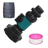 Gartenschlauch-Wasserhahn-Adapter – Schlaucharmaturen, Ventilrohrverbinder, Wassertank-Adapter, auslaufsicher, Tankablaufadapter, Gartenschlauchadapter, Schnellverbinder für Wassertanks