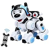 Intelligenter Roboter für Kinder mit künstlicher Intelligenz Hund Polizist interaktiver Programmierbarer Hund Roboter Ferngesteuerter Infrarot Fortschrittliche Technologie Touch Sprechen und Bellen