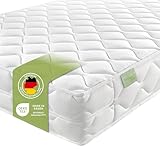 DREAMSTAR Ergo Flex Duo I ergonomische 7-Zonen Kaltschaummatratze I 16 cm hoch I Öko-Tex Zertifiziert I Härtegrad 2 und 3 (H2 & H3) I Made in EU I 140 x 200 cm