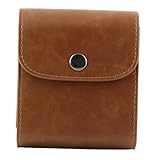 POPETPOP Fotopaket bilder aufbewahrung retro styles travel trunk reisekofffer Schnellverschluss reiseetui aufbewahrungstasche Filmhalter Fall Fototasche Kamerazubehörhülle PU-Leder Coffee