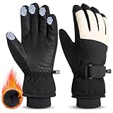 RIGWARL Skihandschuhe Kinder Wasserdicht Handschuhe Kinder, Winddichte Winterhandschuhe Jungen Mädchen 5-13 Jahre, Anti-Rutsch Schneehandschuhe Fingerhandschuhe für Fahrrad Snowboard Schlittenfahren