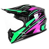 Motocross Helm Kinder, MTB Helm Fullface Kinder, Motorradhelm, ECE22.06 Zertifiziert, Jugend Downhill Integralhelm Crosshelm Helm, Für Mädchen Quad Bikes BMX Fahrrad ATV Offroad DH Helm(M)