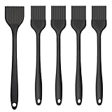 5 Stück Backpinsel [Groß+Klein] Küchenpinsel Küche Lebensmittelqualität Silikonölpinsel Spülmaschinengeeignet Silikonpinsel Küche BPA-Freies SilikonPinsel für Kochen,BBQ Grillen
