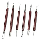Modellierwerkzeug 6 Stück Ton Töpfer Werkzeug Set Polymer Clay Tools Sculpting Keramik Werkzeug für Anfänger Amateure oder Profis