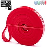 ATHLETIC AESTHETICS Premium Resistance Bands - Widerstandsbänder - Fitnessbänder Set für Ganzkörpertraining + PDF Guide (Rot)