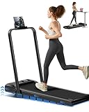 LONTEK Laufband für Zuhause klappbar 12km/h, Laufband mit Steigung für Zuhause mit Bürstenlosem Motor, Walking Pad mit Steigung max. Belastung 136 kg.