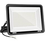 Niserelesa 300W LED Strahler Außen,Superhell 30000LM Scheiwerfer LED-Strahler, IP66 Wasserfest Fluter 6500K Kaltweiß Flutlicht Außenleuchte,für Hinterhof, Auffahrt, Türen, Garage, Flur, Garten