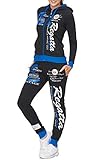 Violento Damen Trainingsanzug | Regatta 672 | Schwarz-Blau | L
