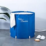 Schwänlein Mobile Faltbare Badewanne 70x65cm Blau mit Kissen
