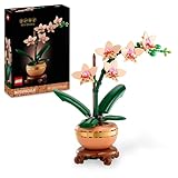 LEGO Botanicals Mini-Orchidee - Bauset für Erwachsene - Kunstblumen zum Bauen - DIY Deko fürs Wohnzimmer oder Büro Kreatives Gescchenk für Frauen und Männer - Geschenk zu Weihnachten - 10343