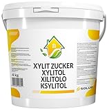 SOLUP Xylit Zucker 4kg I Birkenzucker Xylit I Xylitol zucker I Birkenzucker 100% natürlich I kalorienarm I zahnfreundlich I perfekt zum Backen, Kochen und Süßen