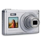 AGFA PHOTO Realishot DC9200 - Kompakte Digitalkamera, 24 MP, 4K Video, 10x optischer Zoom, Doppelbildschirm 2,8' + 1,54', CMOS-Sensor, Bildstabilisierung, Lithium-Batterie - Silber