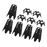 Kisangel 10St Golf-Tee Golfballhalter Golf Simulator Zubehör Golfballständer Golftrainingszubehör Golf-Range-Tees professionelles Golfzubehör Golfsimulator-T-Shirts Polypropylen Black