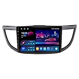 9 Zoll Android 14 Auto Stereo Für Honda CR-V 2012-2016 Plug and Play Multi-Touchscreen GPS Navigation Unterstützt WiFi/USB/Spiegel Link/Rückfahrkamera/Lenkradsteuerung Player