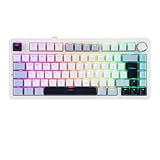 EPOMAKER x Aula F75-ISO Mechanische Tastatur Kabellos, Hot Swap Gaming-Tastatur 75% Prozent, Deutches Layout QWERTZ, Bluetooth/Wireless/USB-C, Knopf& RGB (Light Blue, LEOBOG Reaper Schalter)