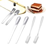 6 Stück Kleine Löffel Edelstahl, Kaffeelöffel Klein, Servierlöffel Eislöffel 11cm Salatlöffel für Tee Kaffee Konfitüre Joghurt(Silber)