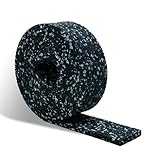 CCLIFE Terrassenpads Rolle 2m Bautenschutzmatte Gummigranulat 50x8mm Wasserdicht Rutschfest Stoßfest Geräuschdämpfend